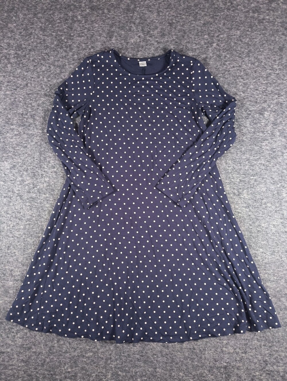 Old Navy polkadot long sleeve shift dress, women's XS